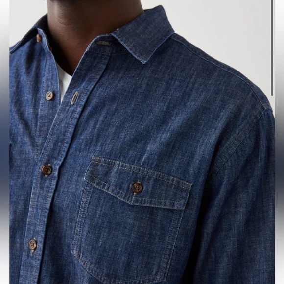 Rails Kenji Shirt Dark Wash Indigo - Picture 2 of 8